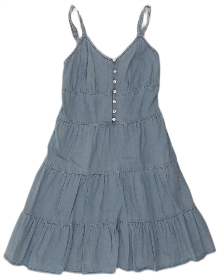 Lipsy Damen-Sommerkleid, Größe S, Blau, Baumwolle