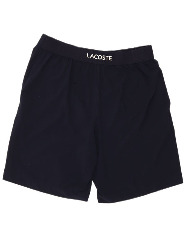 Lacoste Herren Graphic Sport Shorts Größe 4 Medium Marineblau Polyester