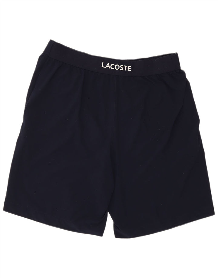 Lacoste Herren Graphic Sport Shorts Größe 4 Medium Marineblau Polyester