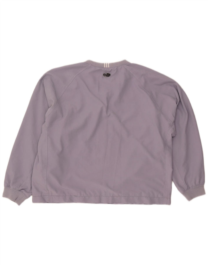 ADIDAS Damen Climashell Pullover Trainingsanzug Top UK 16 Large Lila
