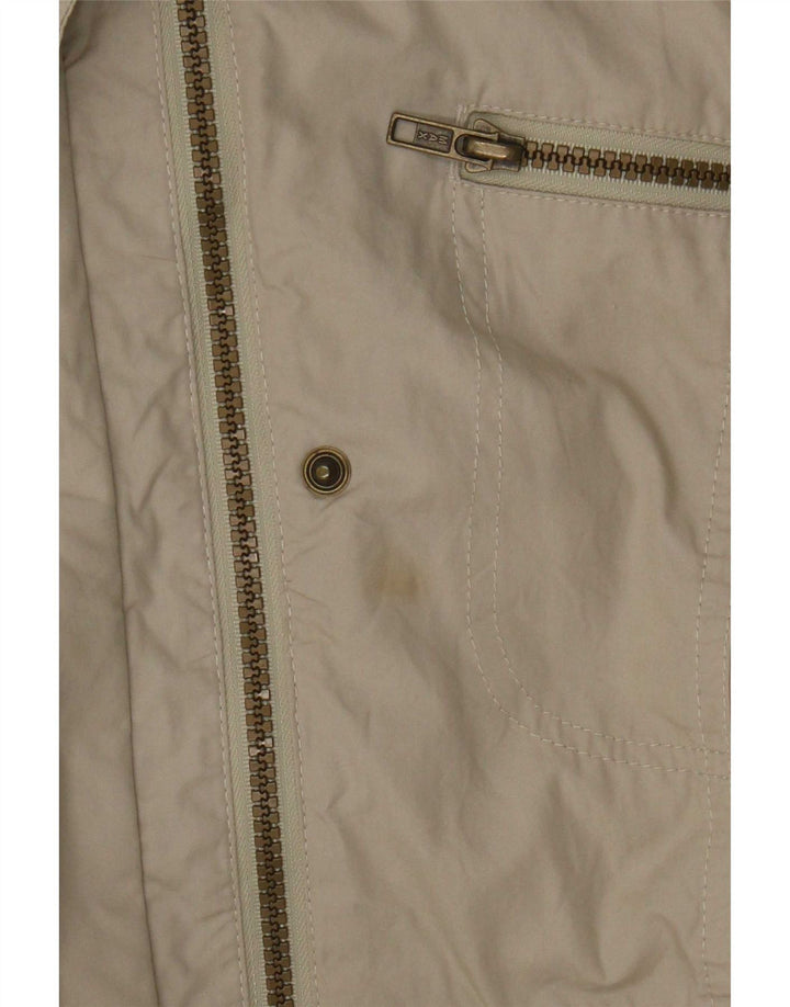 Marks & Spencer Damen Utility-Jacke UK 16 Large Beige Baumwolle