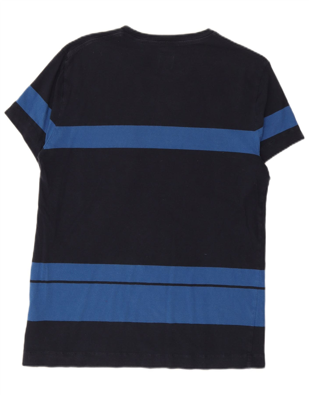JACK WILLS Herren T-Shirt Top Small Marineblau Colourblock Baumwolle