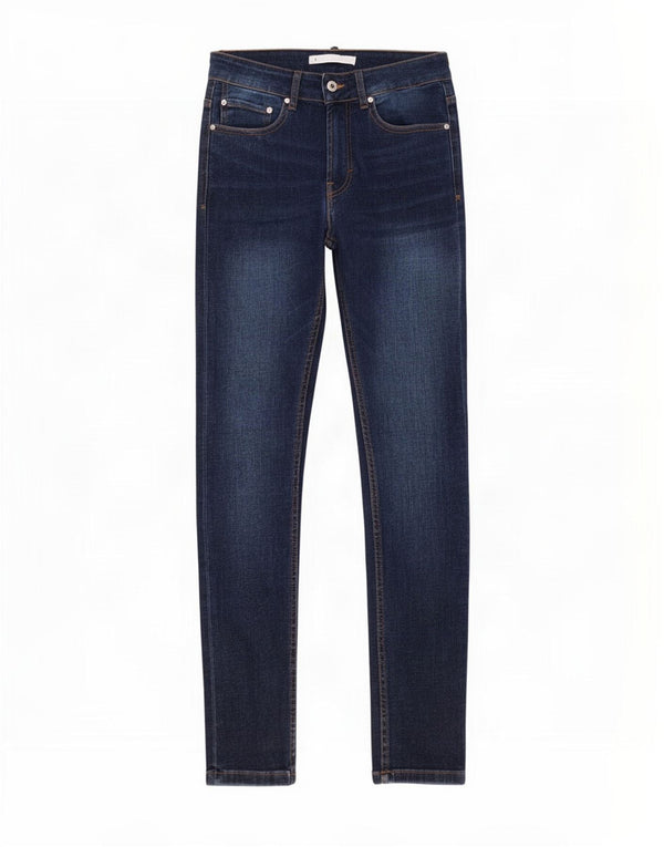 Zara Herren Skinny Jeans EU 36 XS W29 L29 Marineblaue Baumwolle