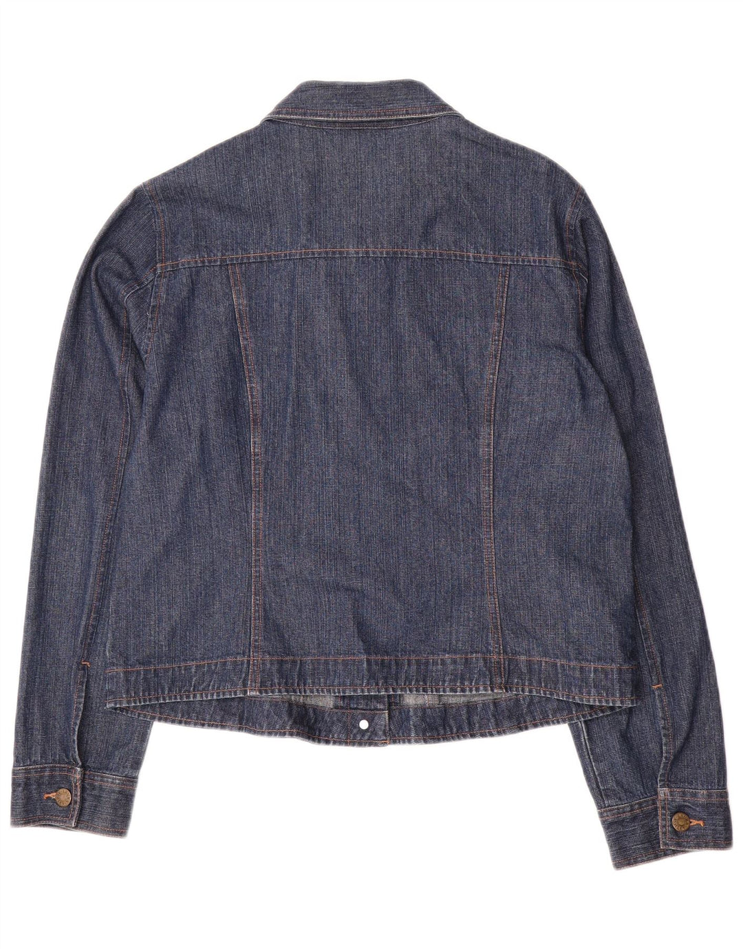 Laura Ashley Damen Jeansjacke UK 16 Große blaue Baumwolle