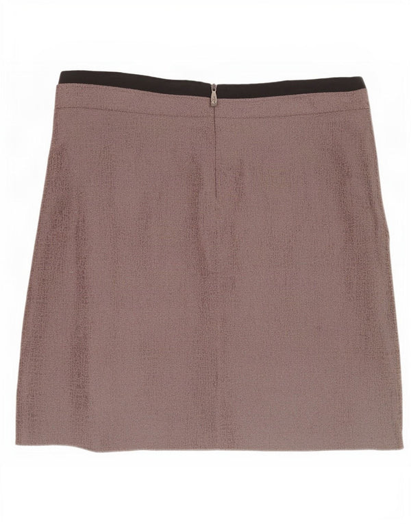 Kaliko Damen Minirock UK 20 2XL W38 Braune Colourblock-Baumwolle