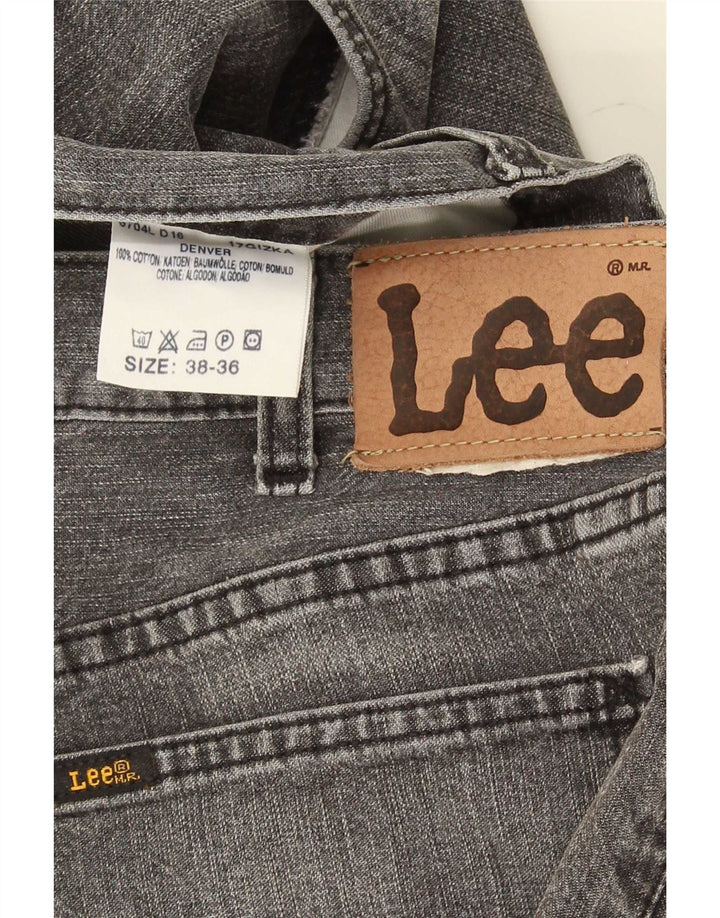 Lee Herren Bootcut Jeans W38 L36 Graue Baumwolle