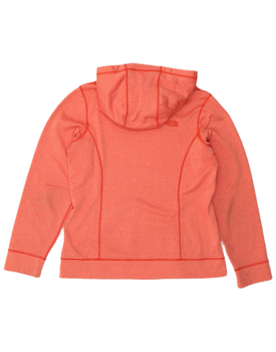 THE NORTH FACE Damen-Kapuzenpullover mit Grafik, UK 14, Größe L, Orange, Polyester