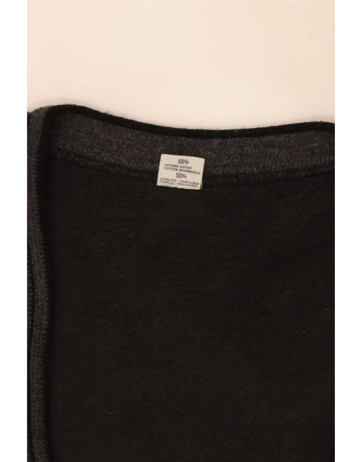 Vintage Herren Cardigan Pullover XL Grau Baumwolle