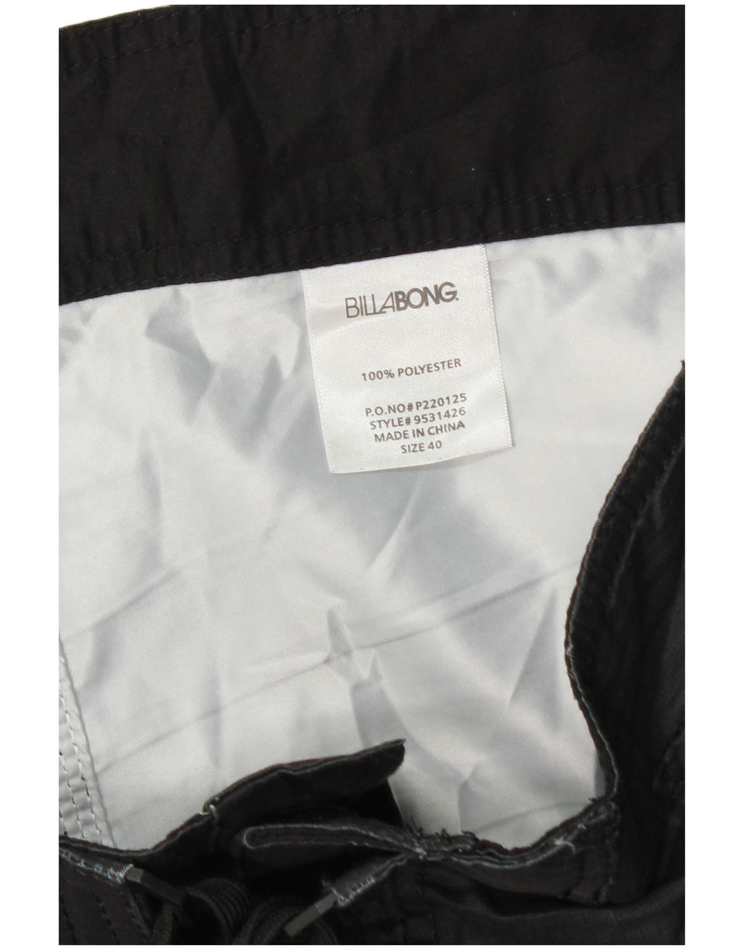 Billabong Herren Badeshorts XL Schwarz kariertes Polyester