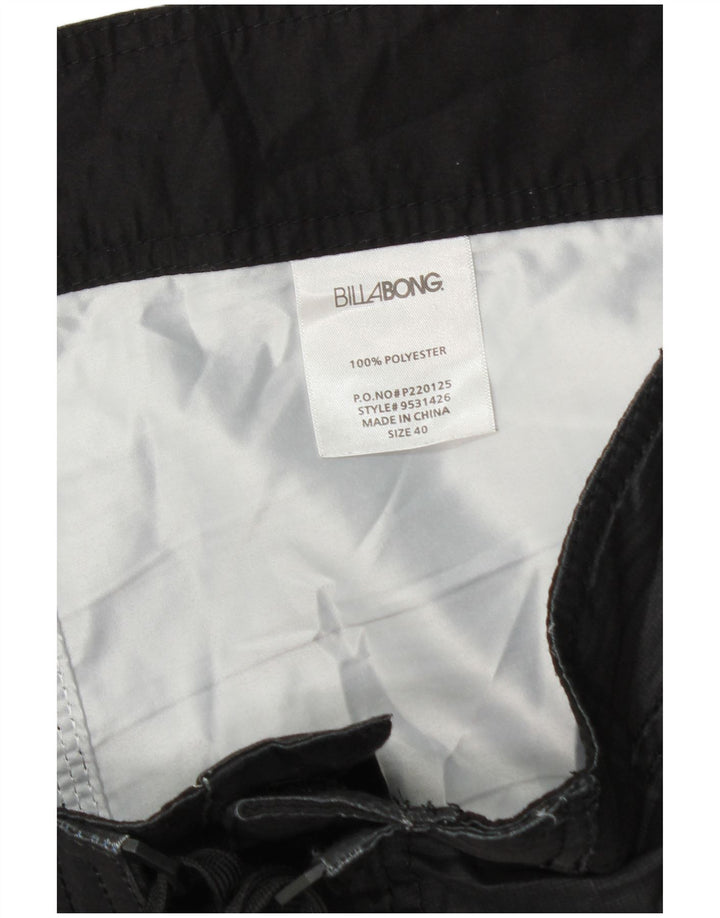 Billabong Herren Badeshorts XL Schwarz kariertes Polyester