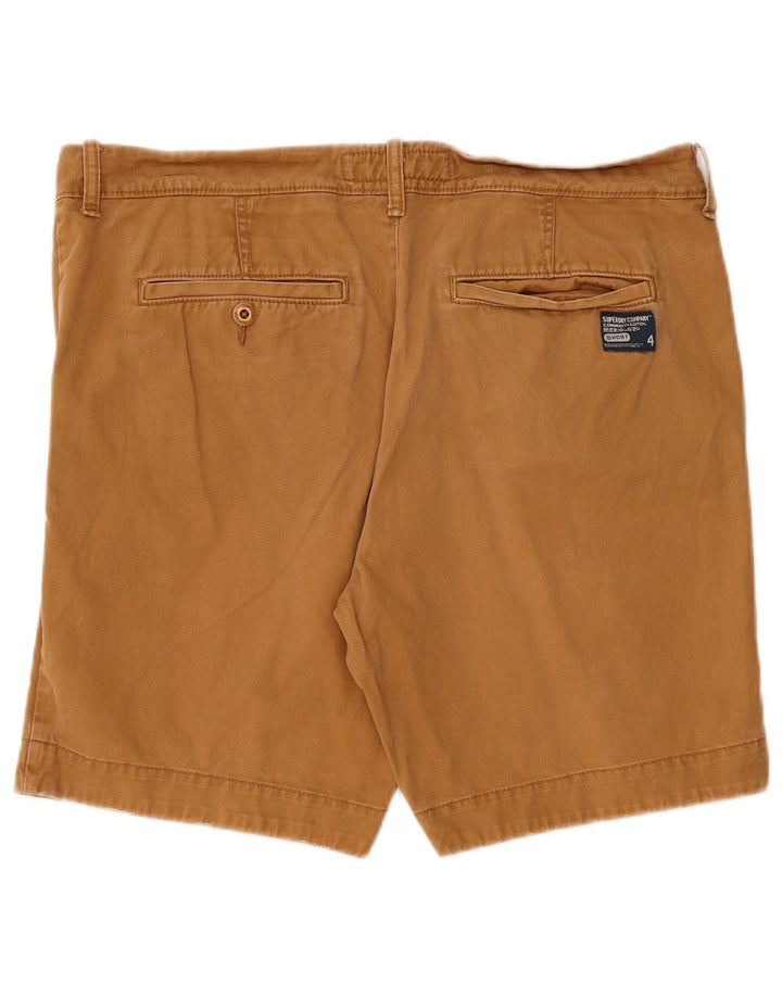SUPERDRY Herren Chinoshorts 2XL W42 Beige Baumwolle