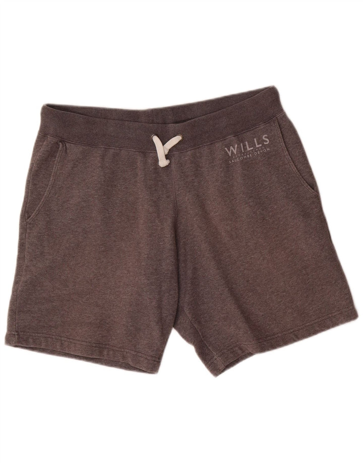 Jack Wills Herren-Sportshorts mit Grafik, mittelgraue Baumwolle