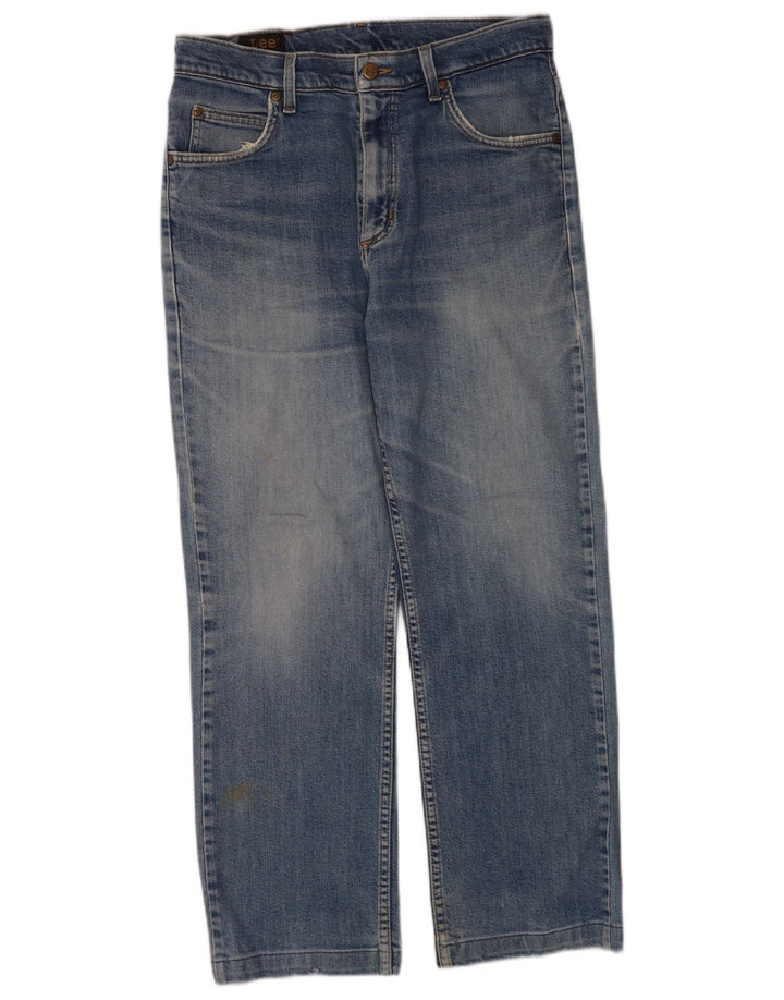 Lee Herren Straight Jeans W30 L28 Blaue Baumwolle
