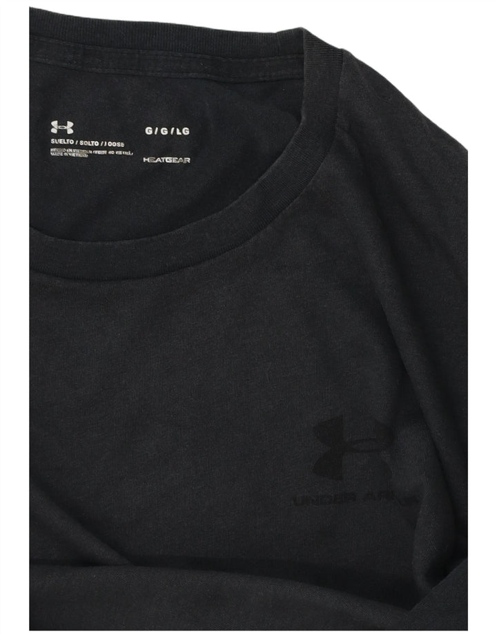 UNDER ARMOUR Herren Heat Gear T-Shirt Top Large Grau