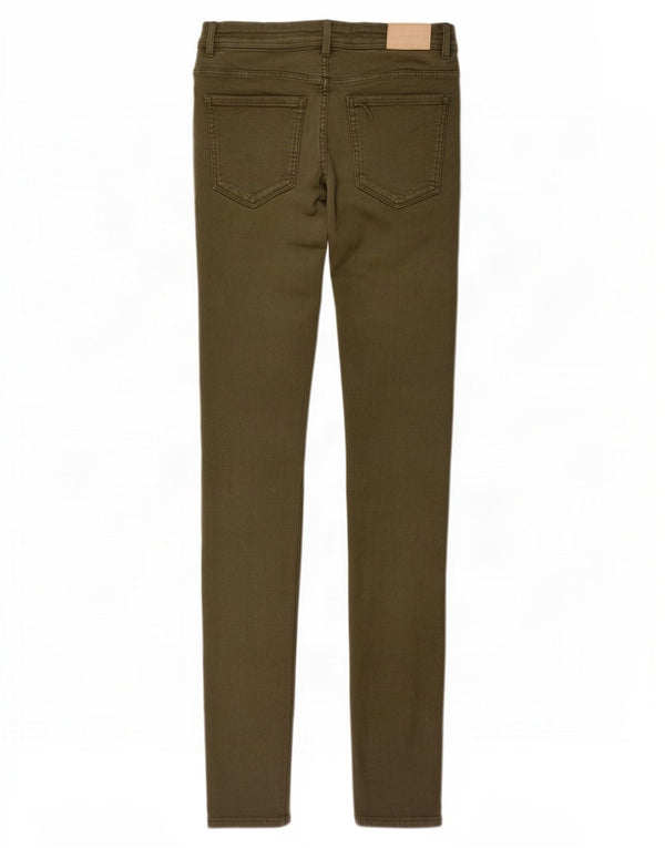 Zara Damen Trafaluc Skinny Jeans EU 40 Medium W30 L32 Khaki Baumwolle