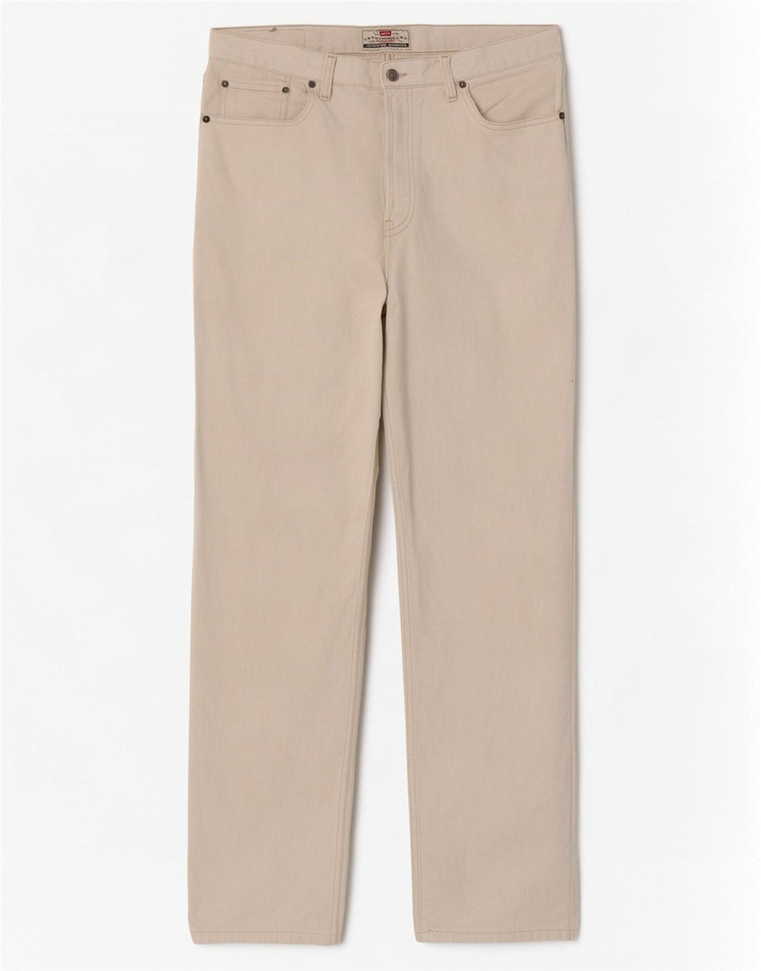 Levi's Herren Straight Jeans W36 L34 Beige Baumwolle