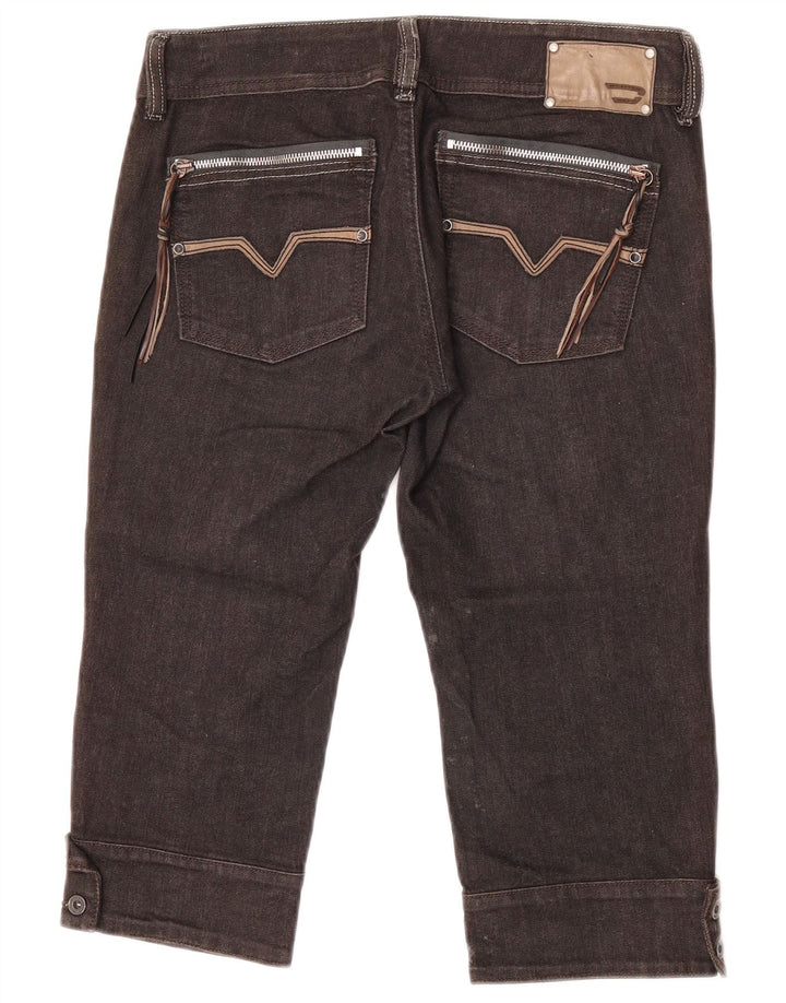 Diesel Damen Bermuda Denim Shorts W30 Mittelbraune Baumwolle