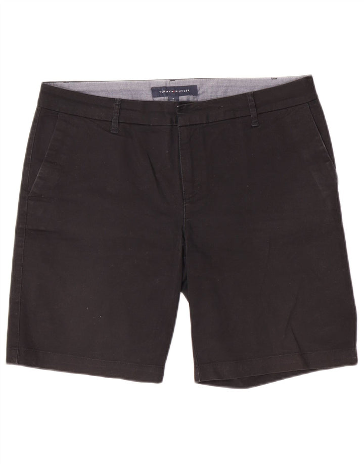 Tommy Hilfiger Damen Chino-Shorts US 8 Medium W32 Schwarze Baumwolle