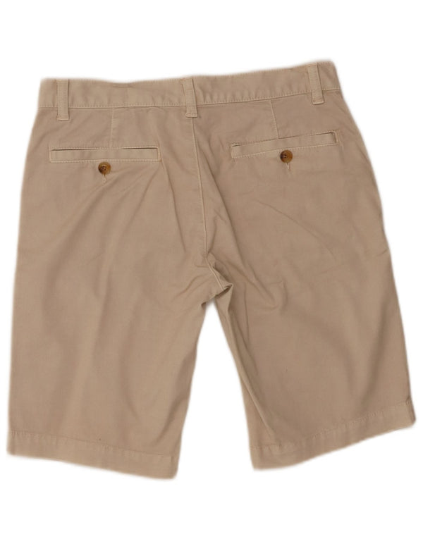 Armani Exchange Damen Chinoshorts mit niedriger Taille US 0 XS W30 Beige Baumwolle