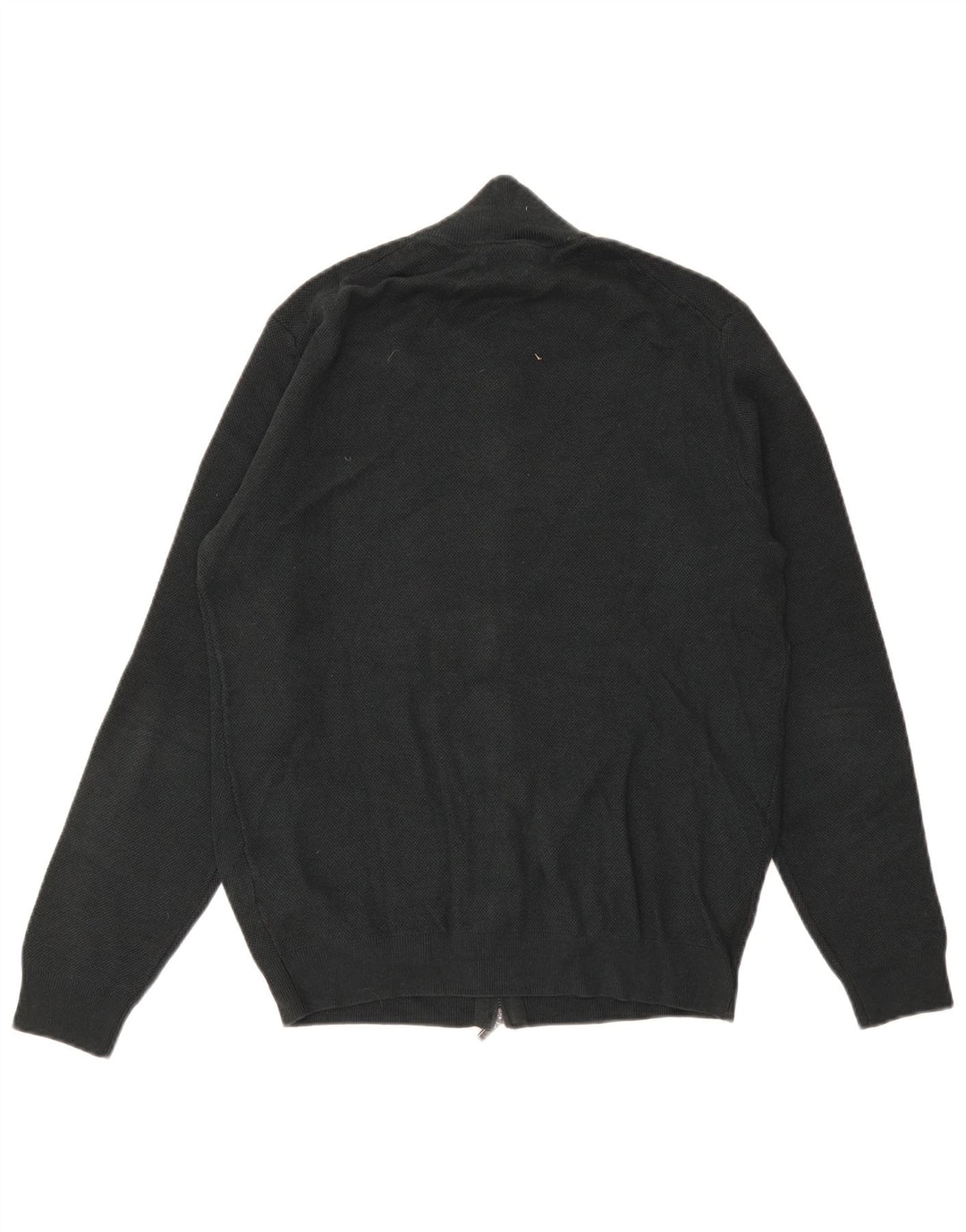 Massimo Dutti Herren-Strickjacke aus mittelgrüner Baumwolle