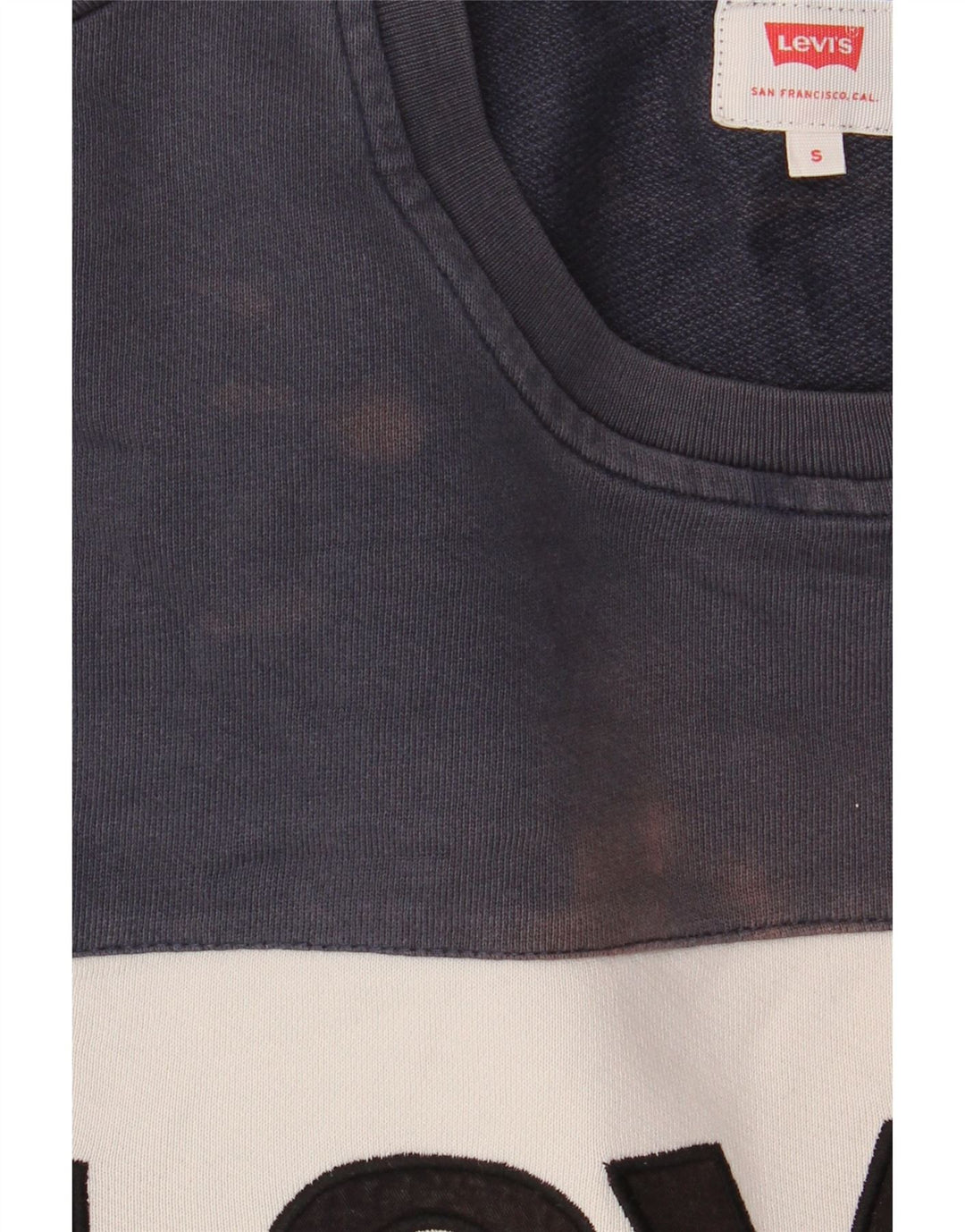 Levi's Herren-Sweatshirt mit grafischem Motiv, Größe S, Grün, Colourblock-Baumwolle
