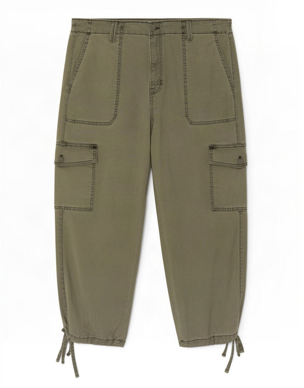 Marks & Spencer Damen Jogger Cargo Caprihose UK 20 2XL W40 L23 Grün