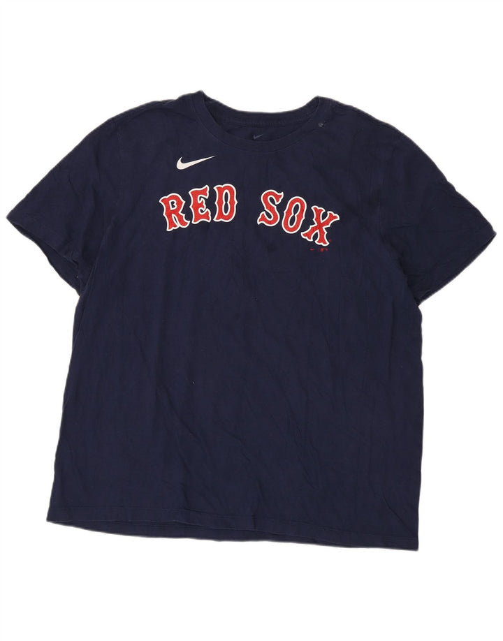 Nike Herren Red Sox Graphic T-Shirt Top XL Marineblau