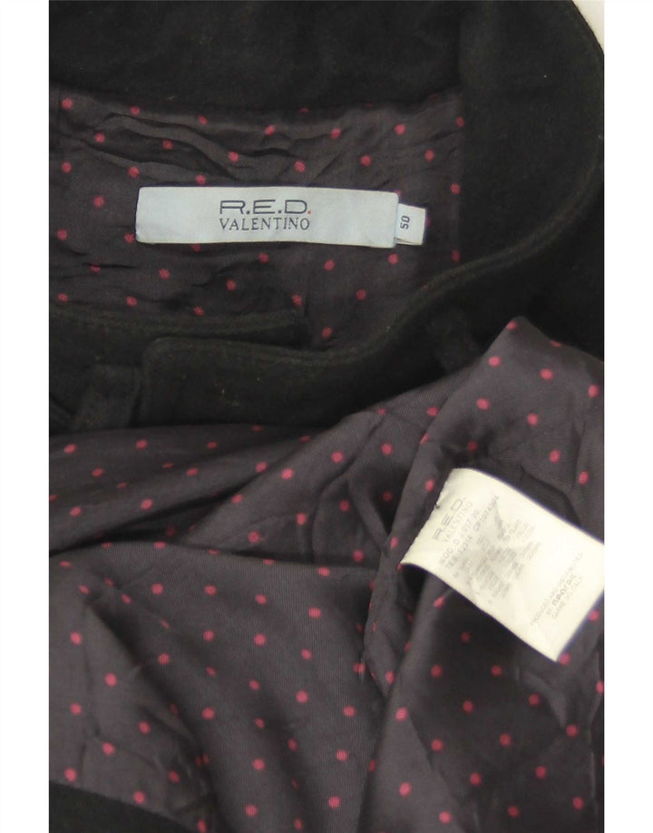Red by Valentino Herren Dufflecoat IT 50 Große schwarze Wolle