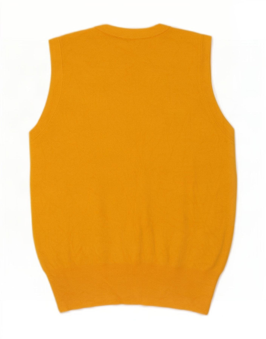 Zara Damen Weste Tank Top UK 12 Mittelgelbe Viskose