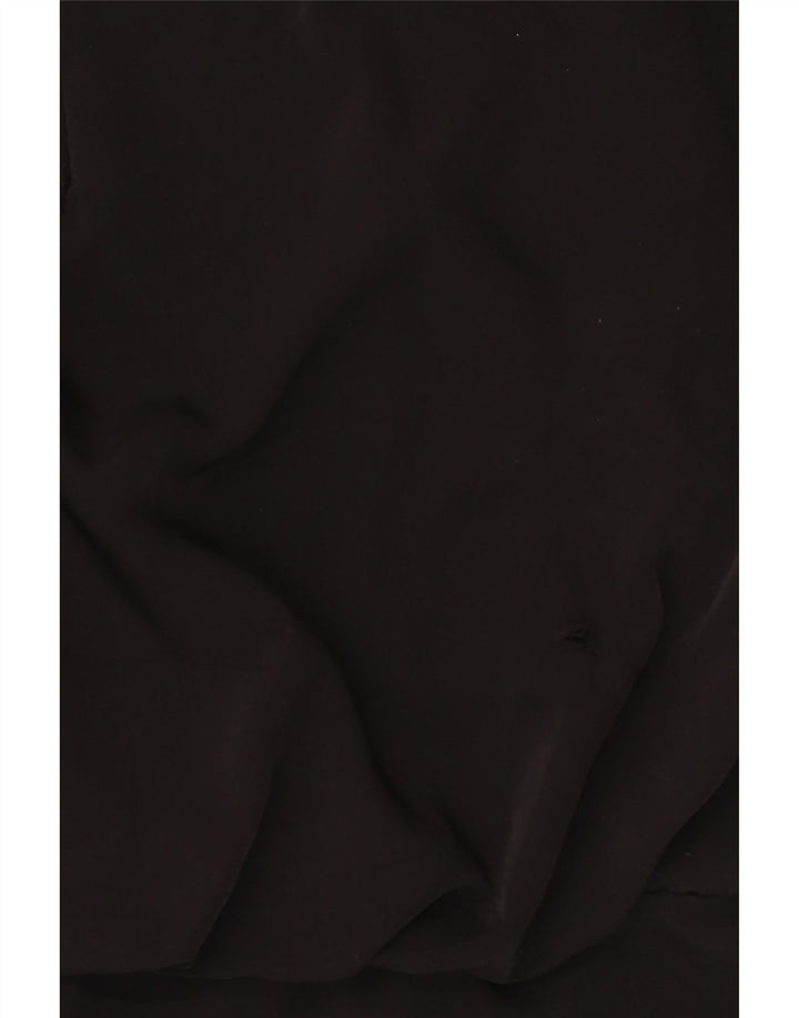 Zara Damen Ärmelloses A-Linien-Kleid UK 14 Medium Schwarz
