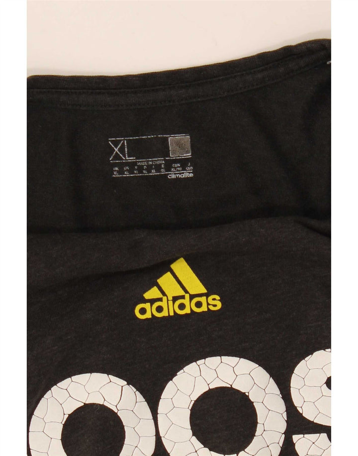 Adidas Herren Climalite Graphic T-Shirt Top XL Schwarz