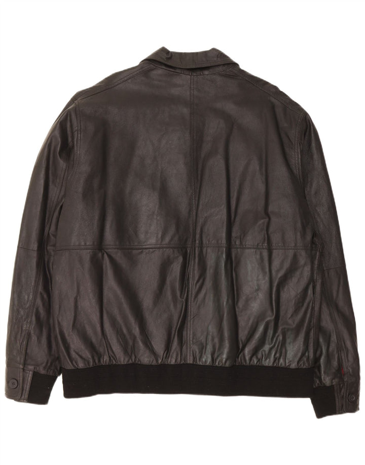 Maze Herren Lederjacke IT 50 Großes schwarzes Leder