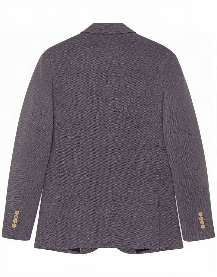 Zara Herren-Blazer mit 2 Knöpfen, Gr. 40, Größe L, Blau, Baumwolle