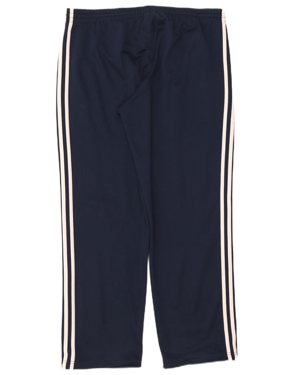 Adidas Herren-Trainingshose, Größe 44/46, groß, marineblau, Polyester
