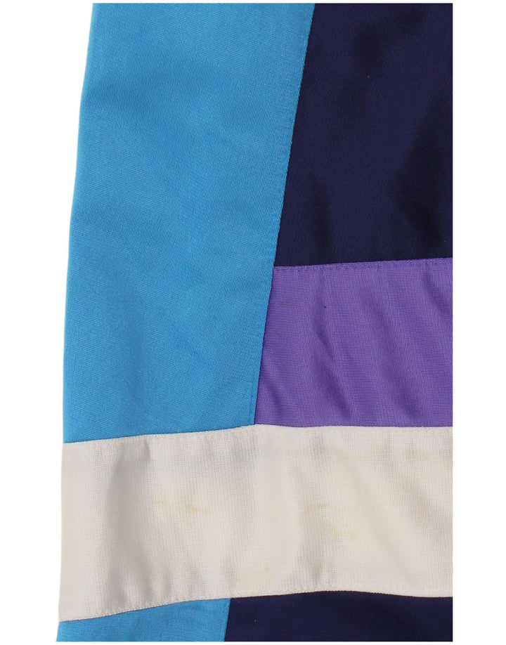 Kompletter Herren-Trainingsanzug mit Leopardenmuster, UK 46/48, XL, Marineblau, Farbblock-Polyester