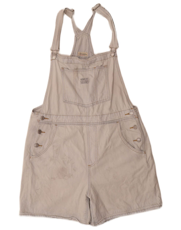 Levi's Damen-Latzhose, Denim-Shorts, Größe L, W34, Blau, Baumwolle