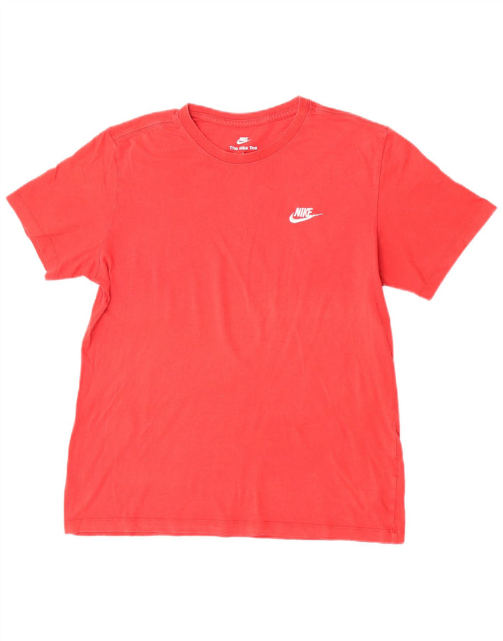 Nike Herren-T-Shirt mit Grafik, mittelrote Baumwolle