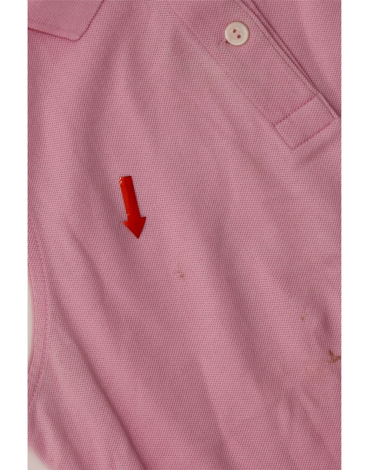 Lacoste Damen ärmelloses Poloshirt, Größe 40, mittelrosa, Baumwolle