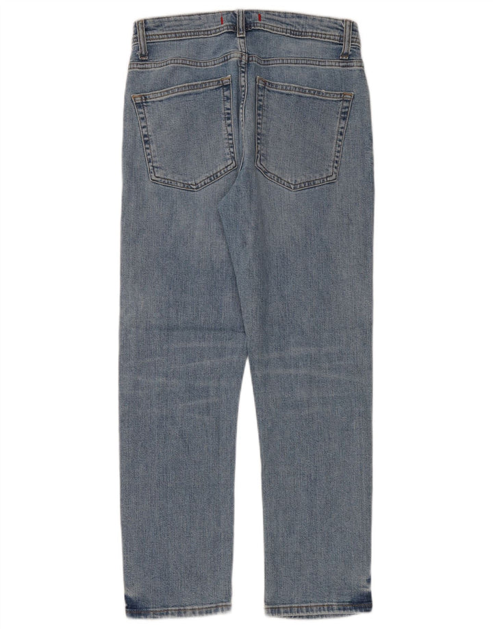 Zara Damen Straight Jeans EU 34 2XS W24 L27 Blau