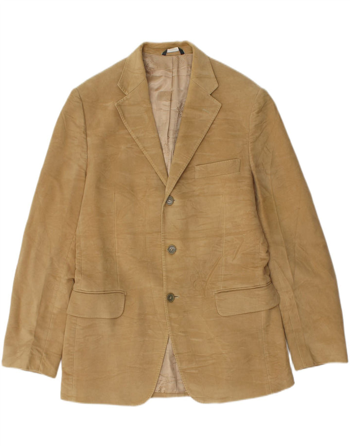 Boggi Herren-Blazer mit 3 Knöpfen, IT 50, Größe L, Beige, Baumwolle