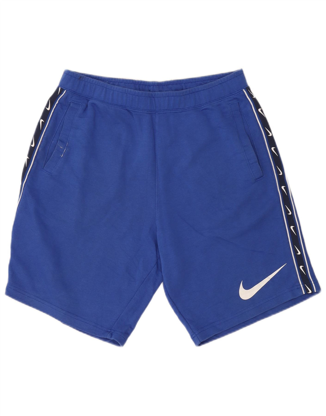 Nike Herren-Sportshorts mit Grafik, groß, aus blauer Colourblock-Baumwolle