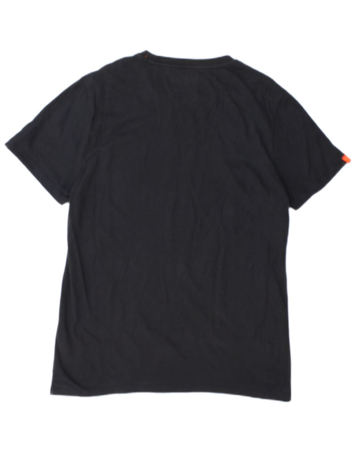 Superdry Herren T-Shirt Top XL Schwarz Baumwolle