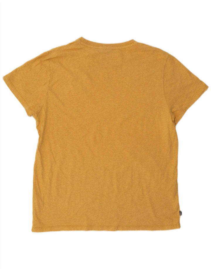 Superdry Herren T-Shirt Top 3XL Gelb Baumwolle