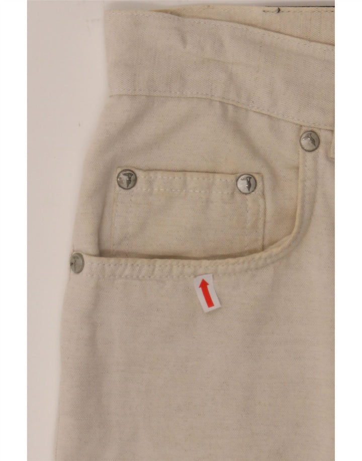TRUSSARDI JEANS Mens Casual Shorts W30 Medium  Beige Cotton Vintage Trussardi Jeans and Second-Hand Trussardi Jeans from Messina Hembry 