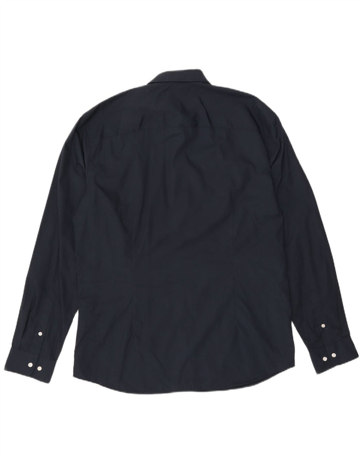 JACK & JONES Herrenhemd XL Marineblau Polyester