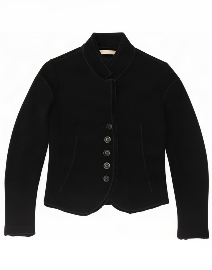 Marithe Francois Girbaud Damen 5-Knopf-Blazerjacke IT 42 Mittelschwarz