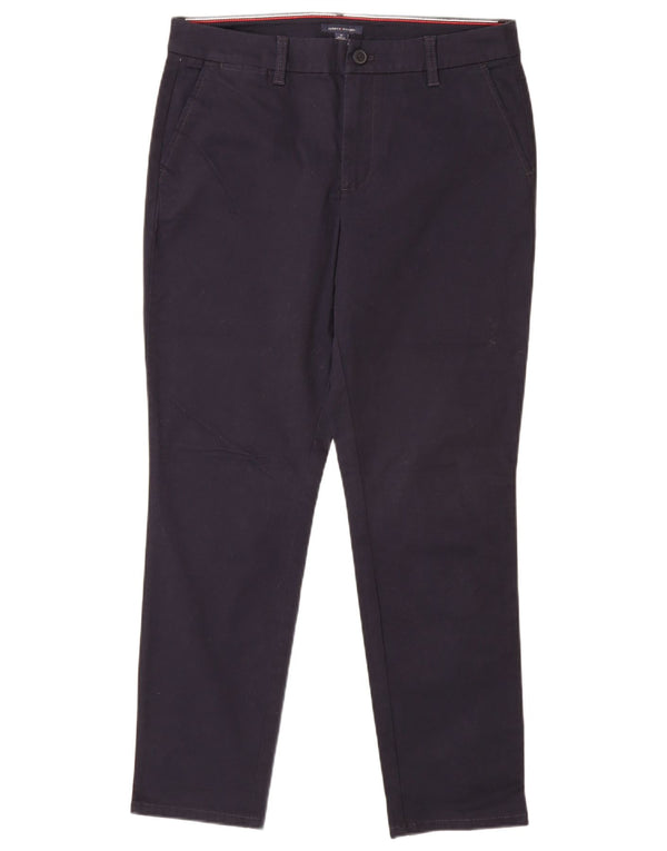 TOMMY HILFIGER Damen Slim Chino-Hose US 10 Large W32 L29 Marineblau
