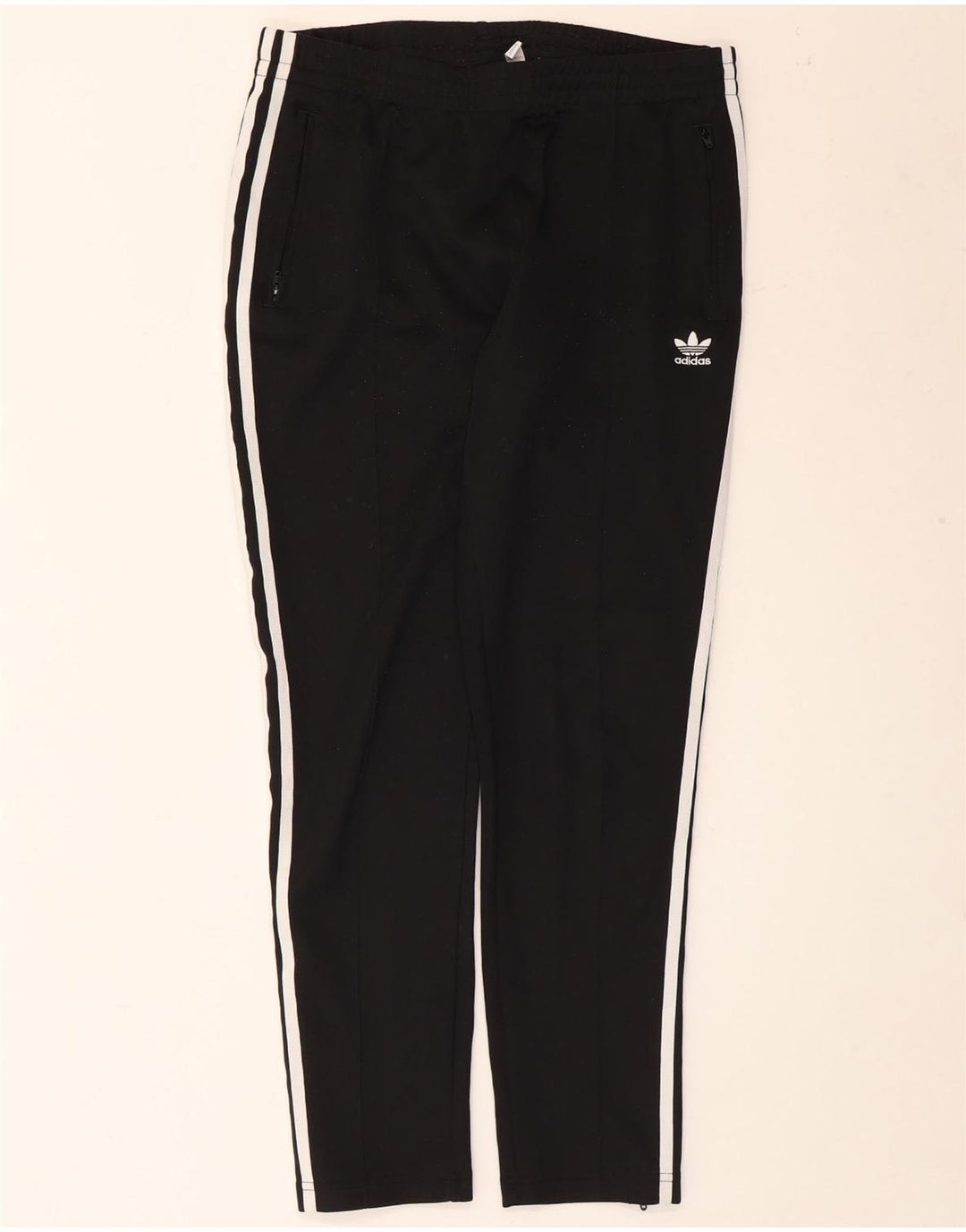 Adidas Damen Trainingshose UK 14 Mittelschwarze Baumwolle