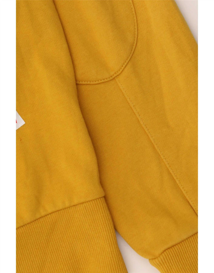 Sun68 Herren-Kapuzenpullover mit Reißverschluss, mittelgelbe Baumwolle