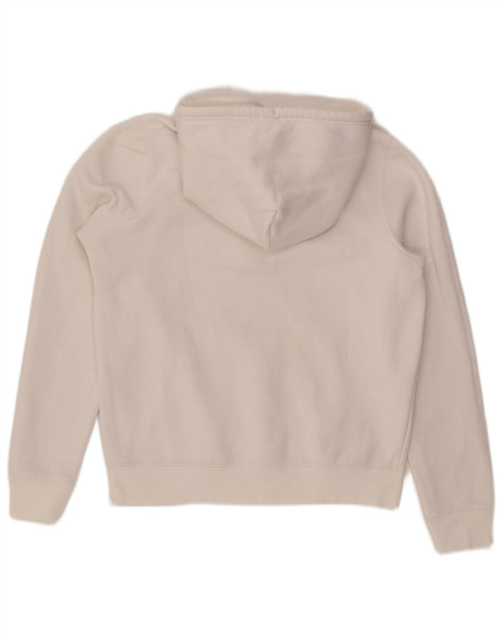 TOMMY HILFIGER Damen Übergroßer Kapuzenpullover UK 10 Small Weiß